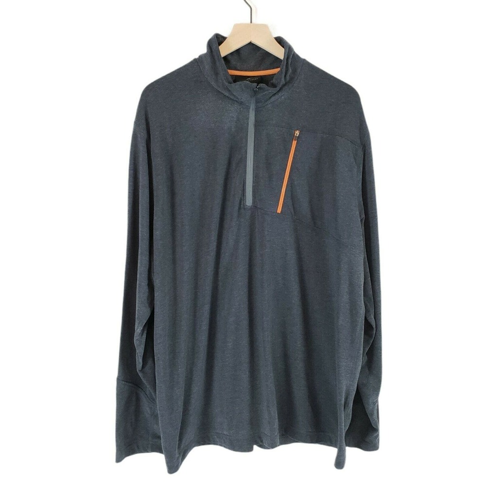 Basin And Range Men’s SIZE XL Gray Pullover Casual Long Sleeve Pocketed